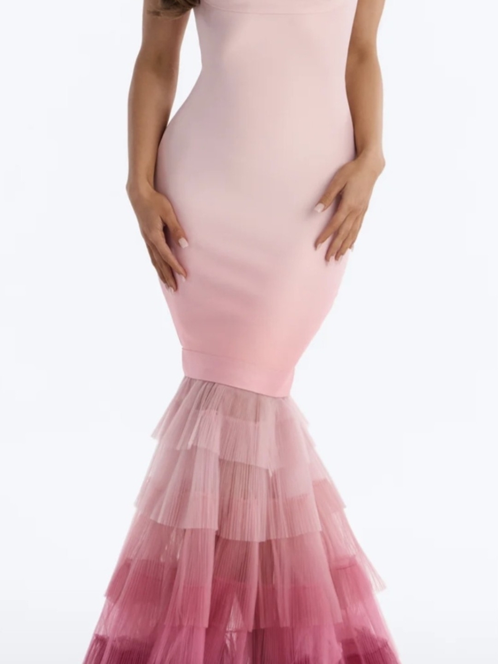 Pink Mermaid Maxi Dress